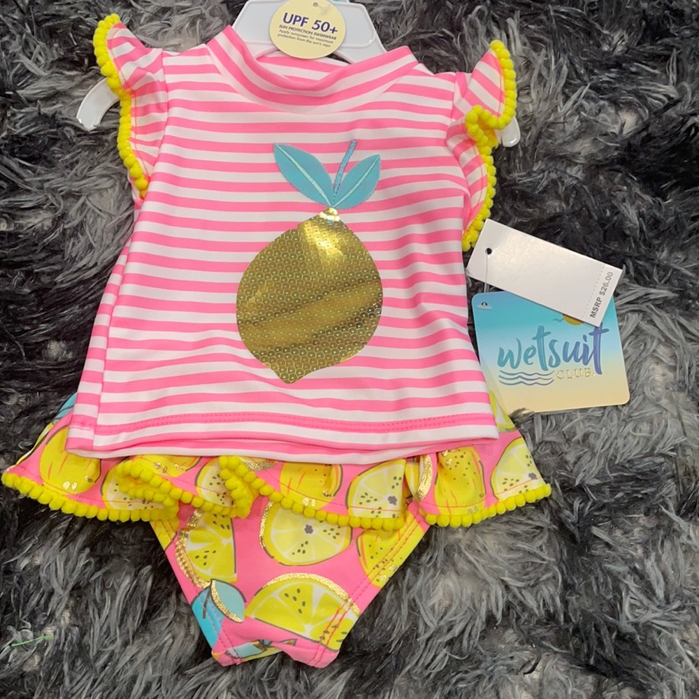 Baby Girl Bathing suit and coverup